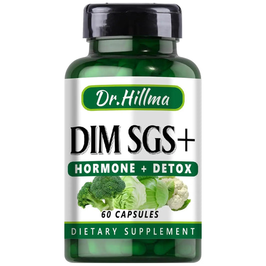 Dim Hormone Detox Supplement 200Mg Diindolylmethane Encourages Normal Estrogen Supplement for Women Hormonal Acne Hot Flashes Supplements Menopause Support Promotes Detoxification(60Capsules)