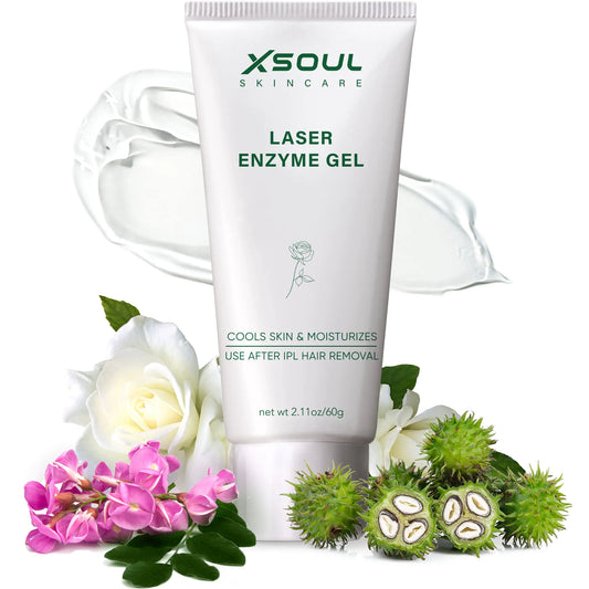 XSOUL Cooling Gel for Laser Hair Removal Device Soothes & Moisturizes Skin After IPL Laser Hair Removal SOPHORA ANGUSTIFOLIA and ROSA RUGOSA FLOWER OIL Extracts 2.11OZ